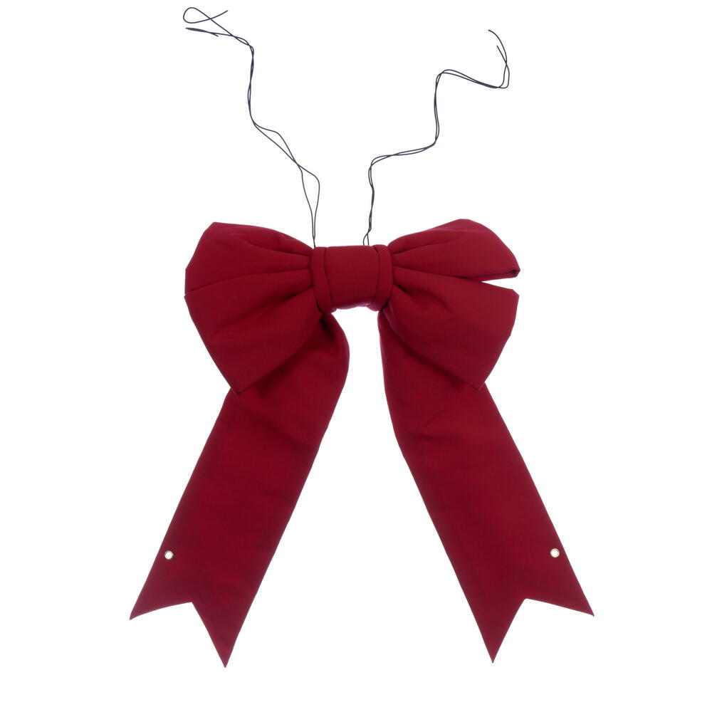 18” x 23” Red Canvas UV Bow 6” Size