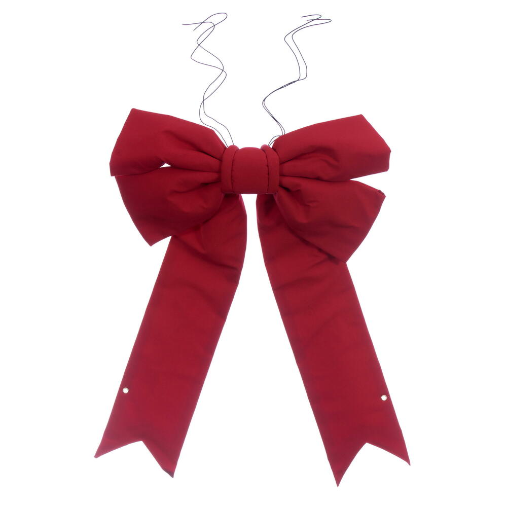 24” x 30” Red Canvas UV Bow 7” Size