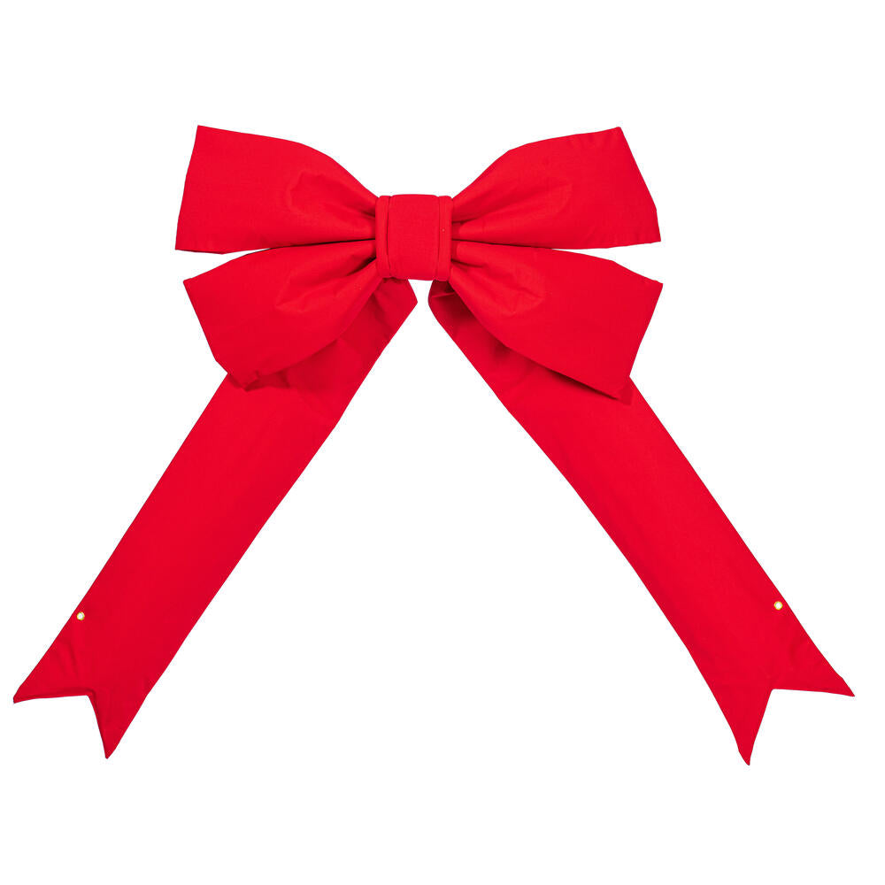 36” x 45” Red Canvas UV Bow 9” Size