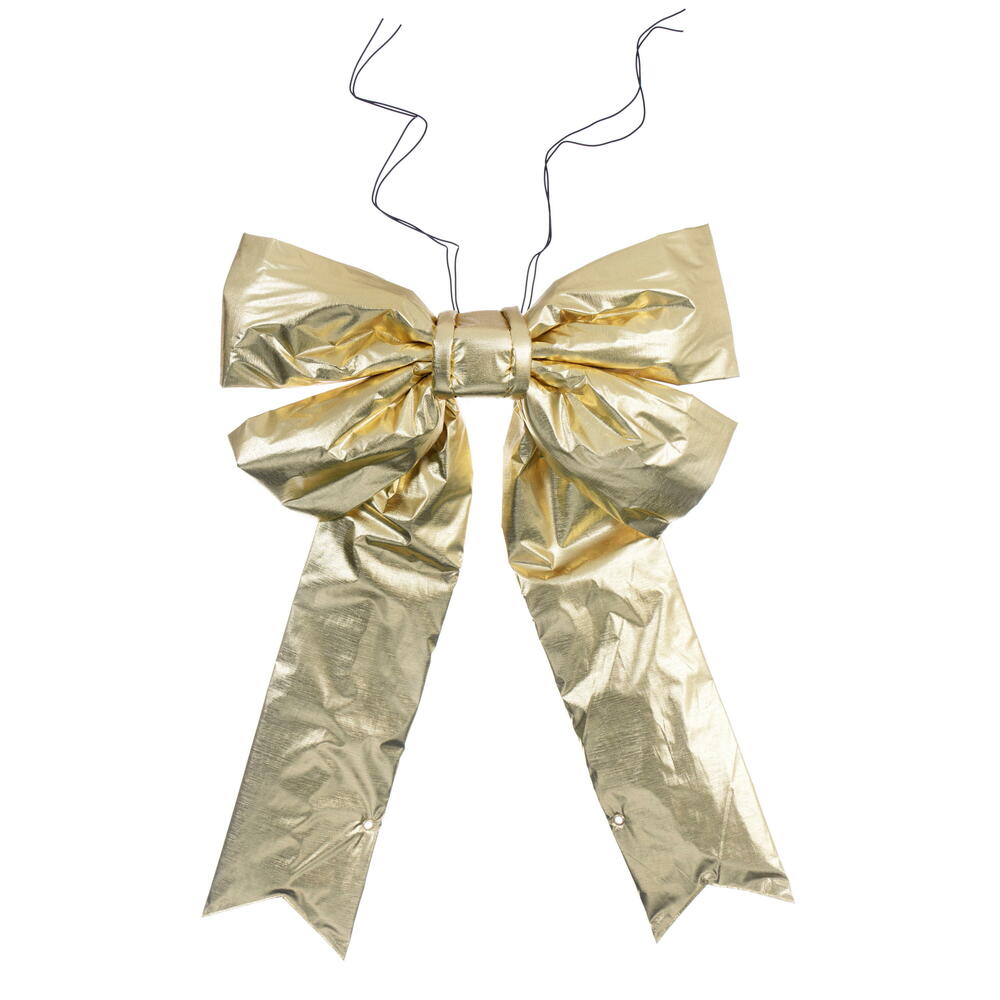 24” x 30” Gold Metallic UV Bow 7” Size