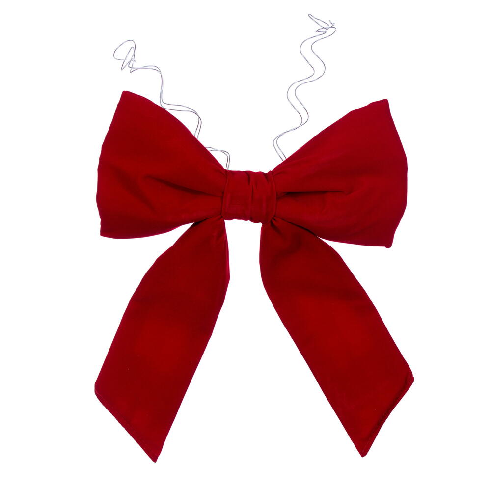 12” x 15” Red Velvet Bow UV