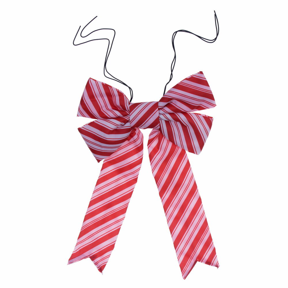 12” x 15” Red-White Nylon UV Bow 3.5” Si