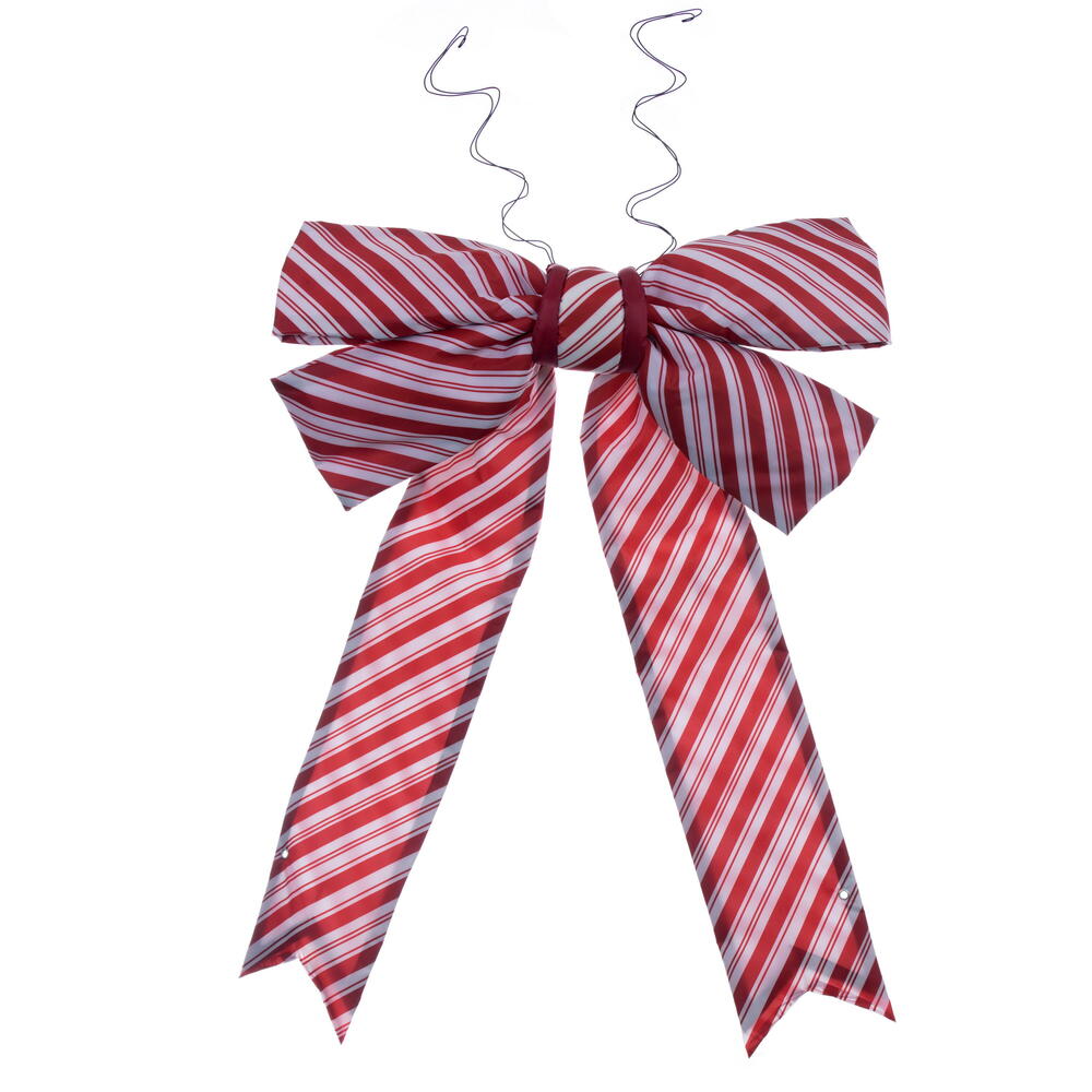 36” x 45” Red-White Nylon UV Bow 9” Size