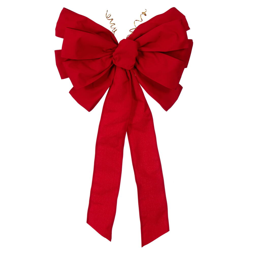 24x 34” Red Canvas 11-Loop UV Bow 5”