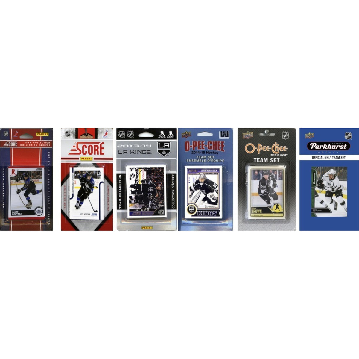 Nhl Los Angeles Kings 6 Different Licensed Trading Card Team Sets
