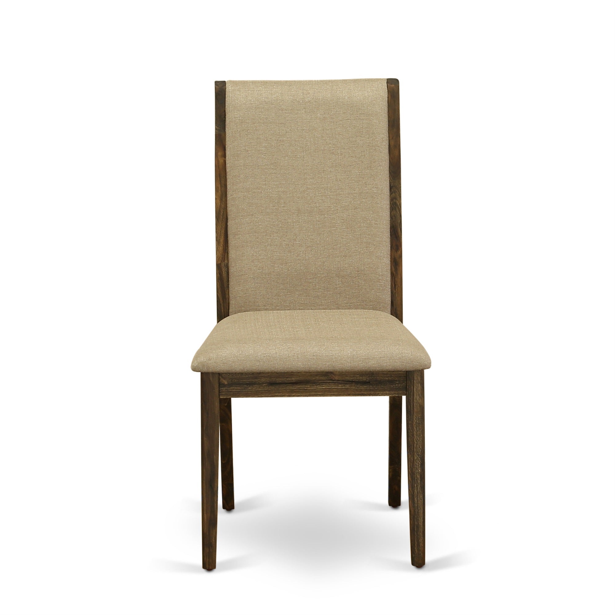 Lancy Parson Chair With Distressed Jacobean Leg And Dark Khaki Fabric Color