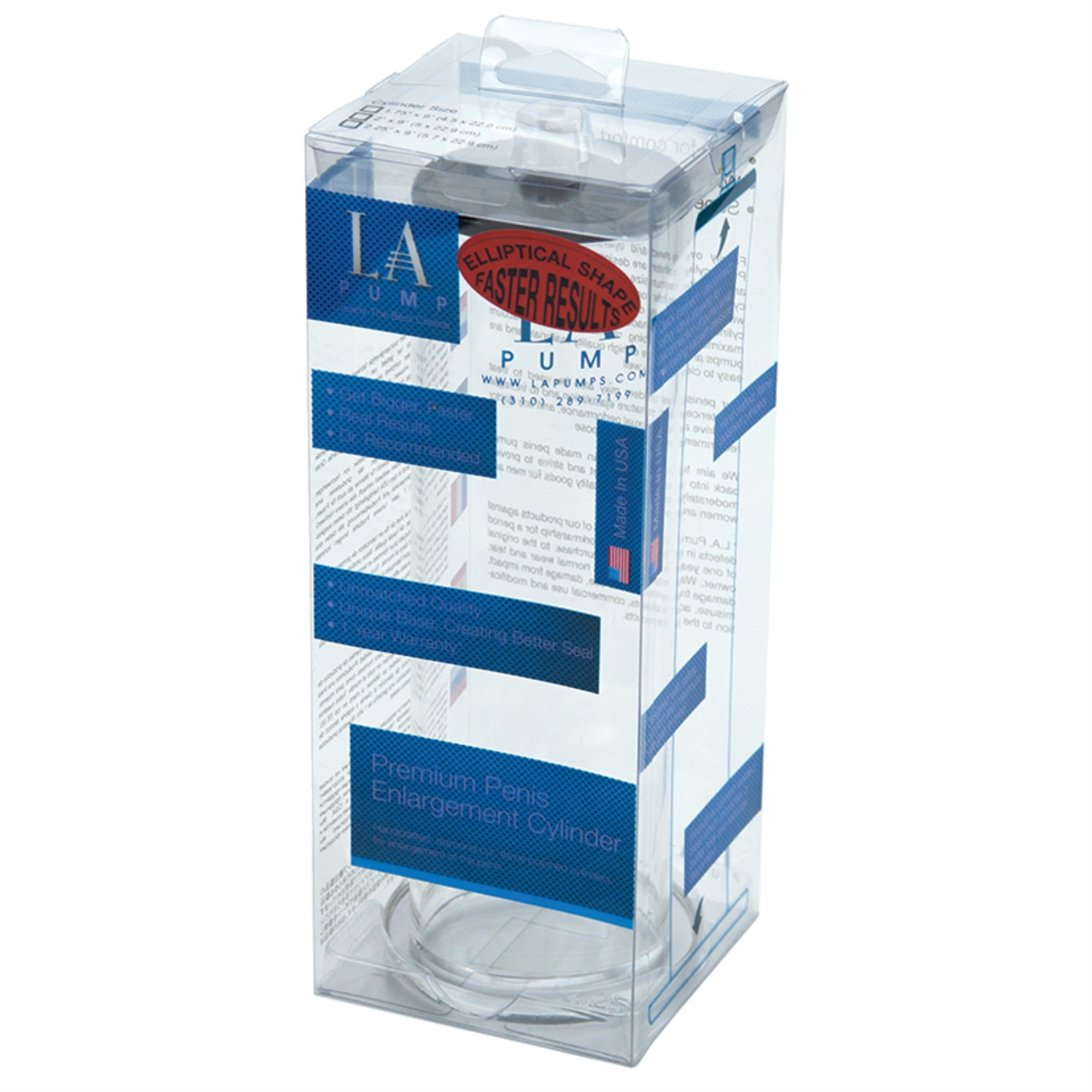 L.A. Pump Oval Cylinder 2.25 x 9″ Retail Box