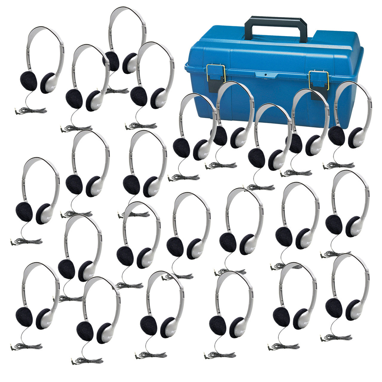 Hamiltonbuhl Lab Pack, 24 Ha2 Personal Headphones In A Carry Case