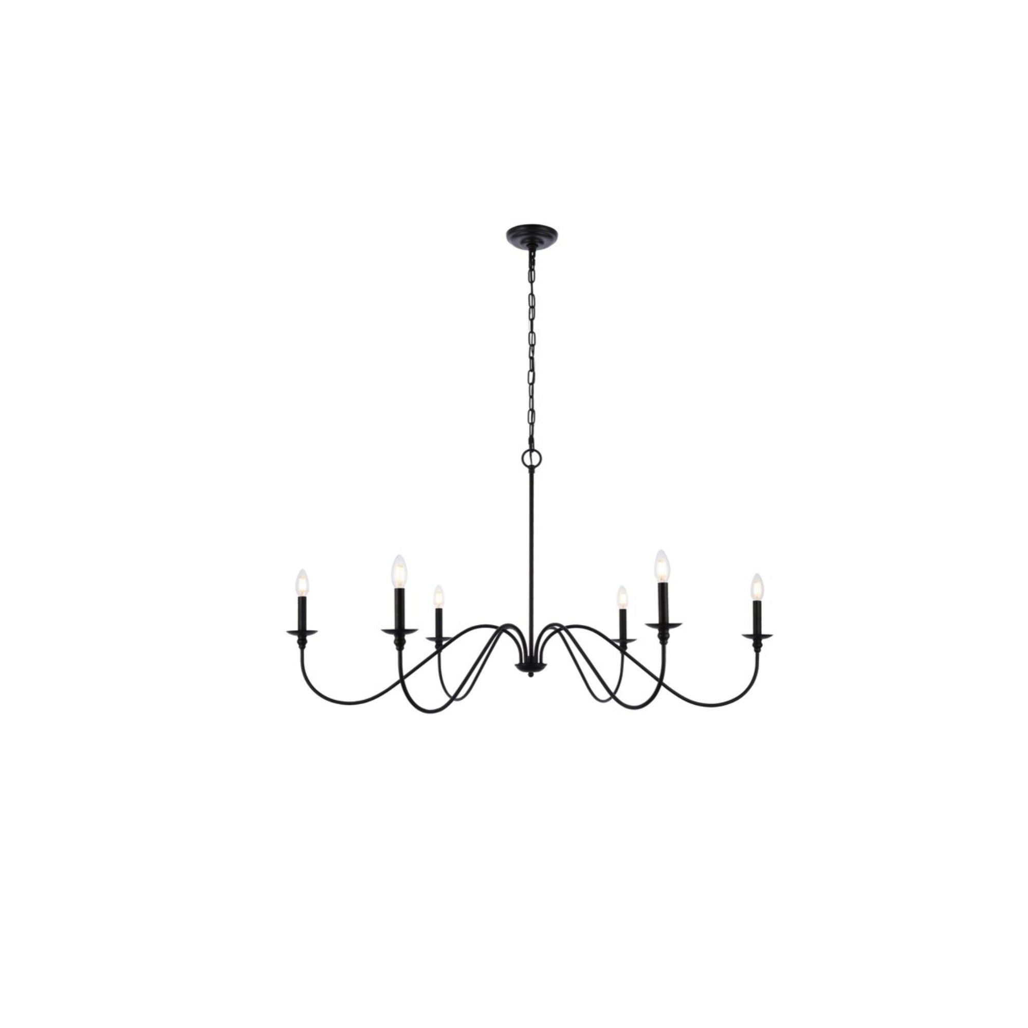 Rohan 48 Inch Chandelier In Matte Black