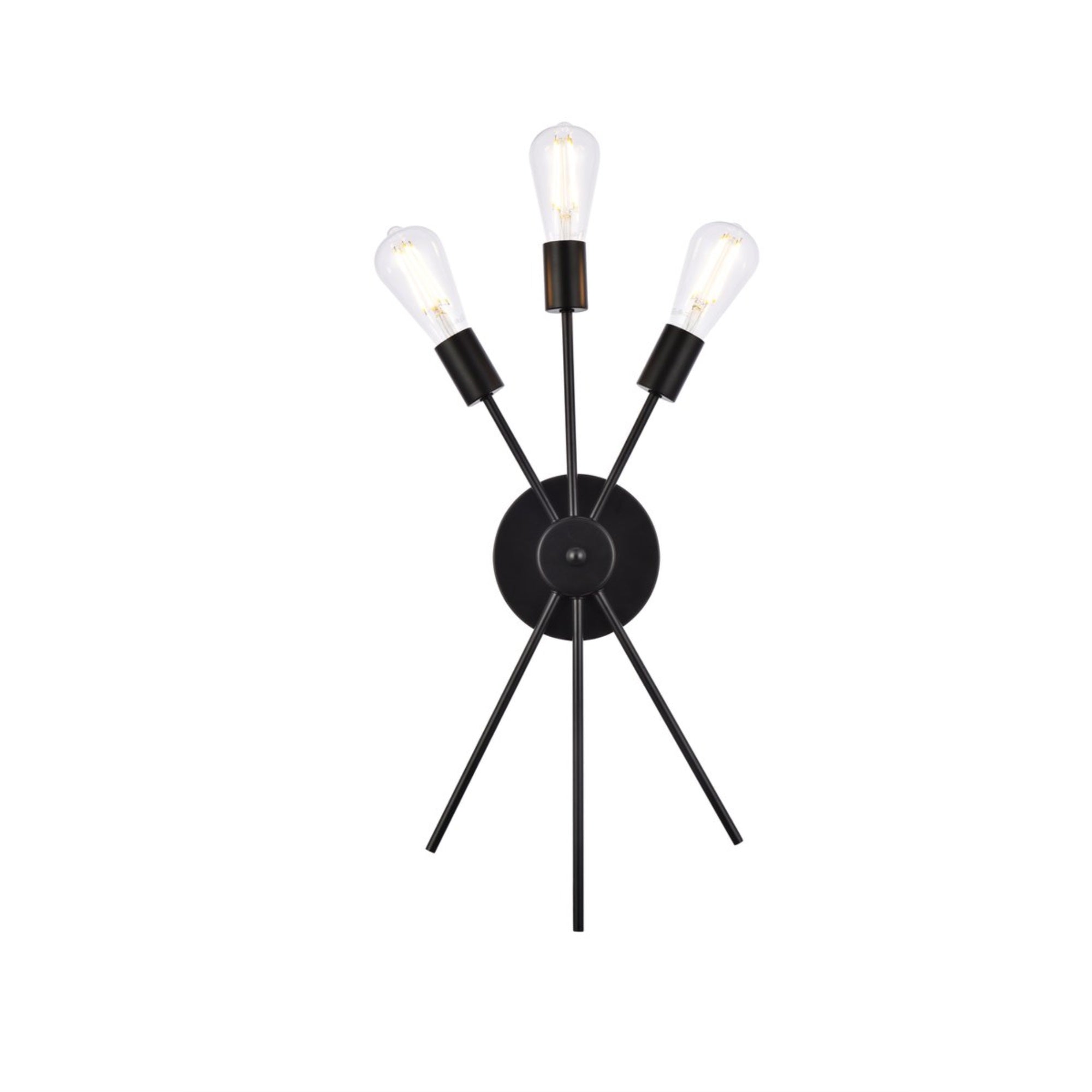 Lucca 11 Inch Bath Sconce In Black