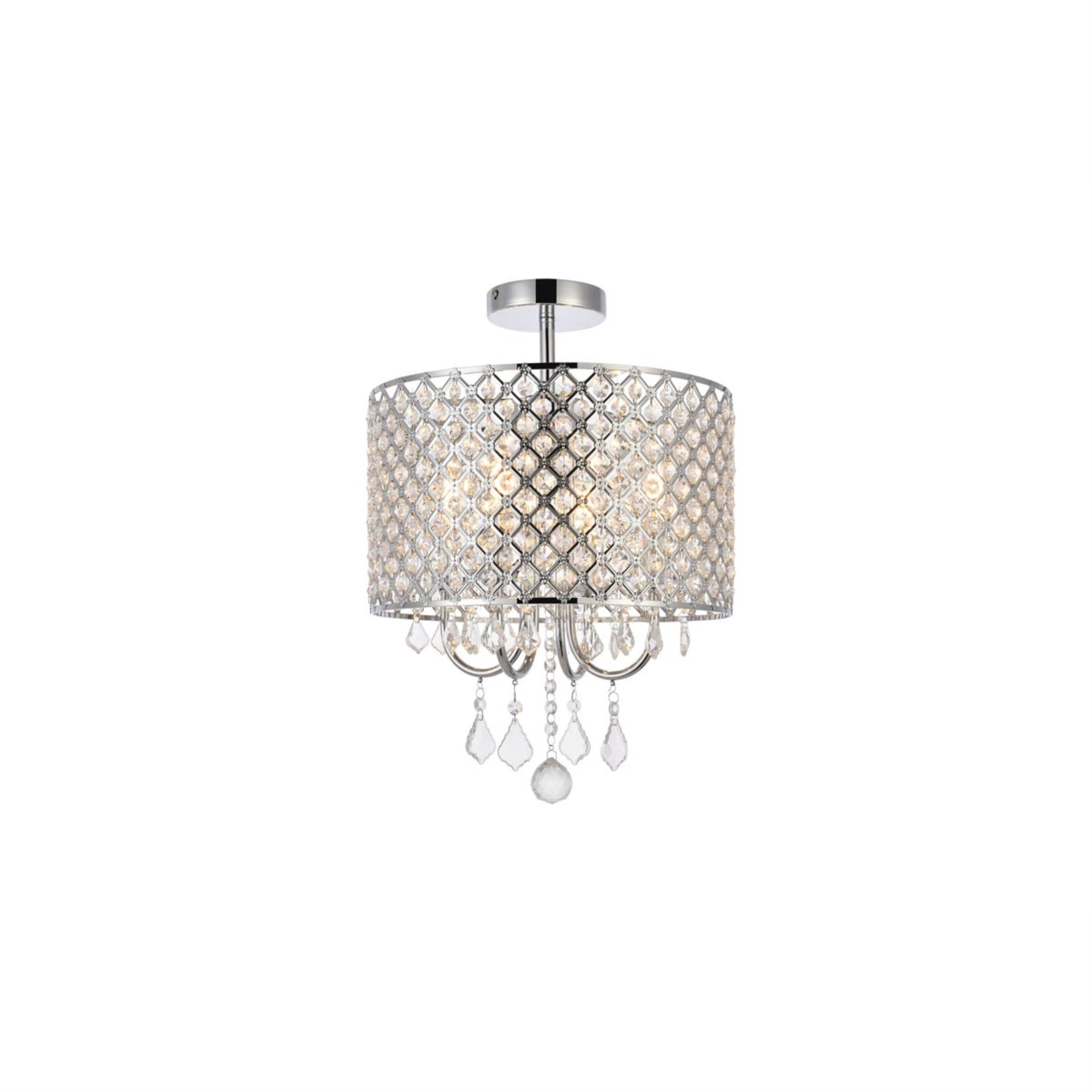 Elise 14 Inch Flush Mount In Chrome