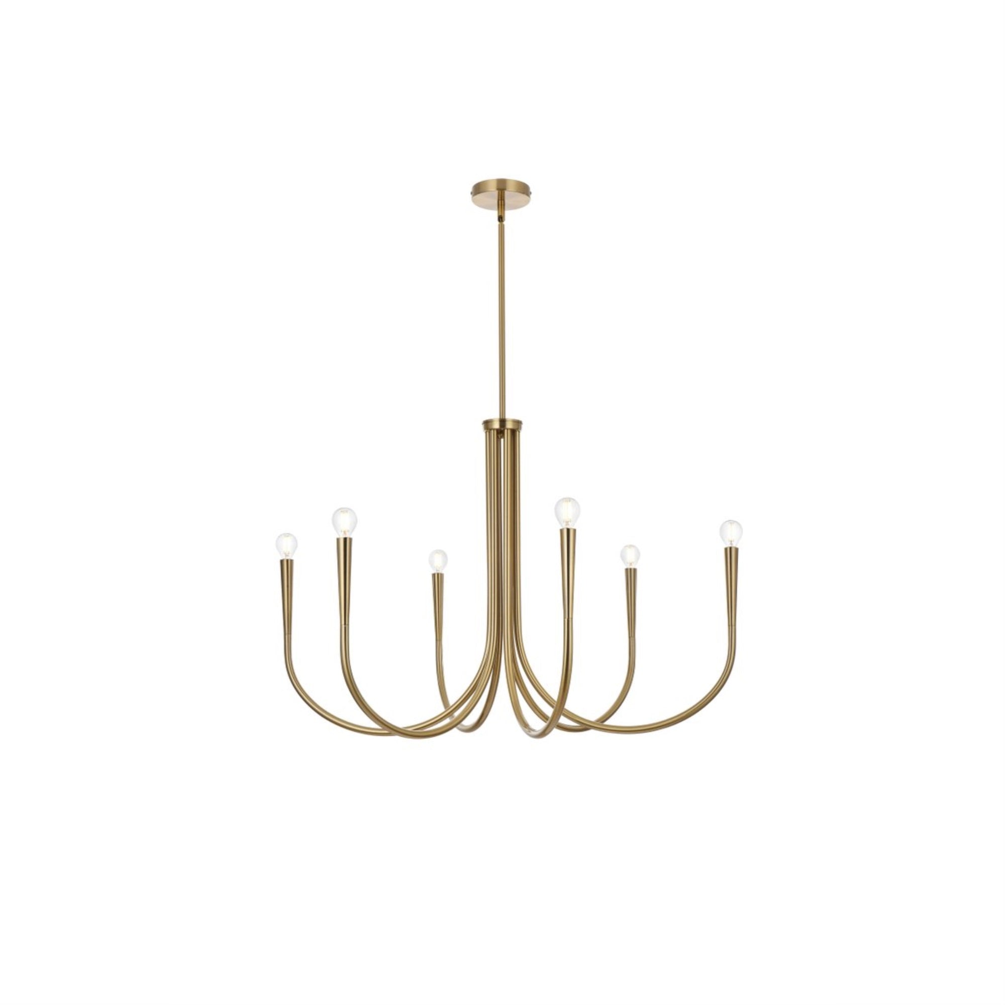 Layne 36 Inch Chandelier In Gold
