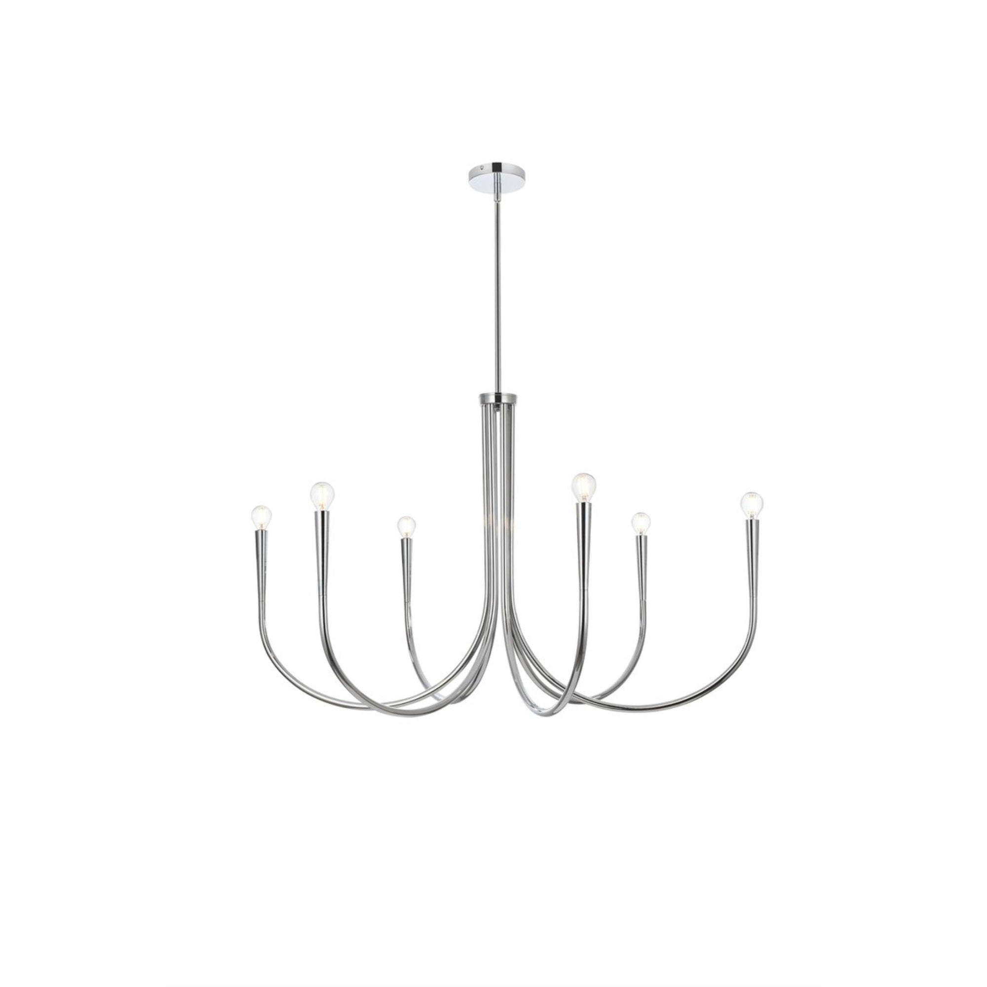 Layne 42 Inch Chandelier In Chrome