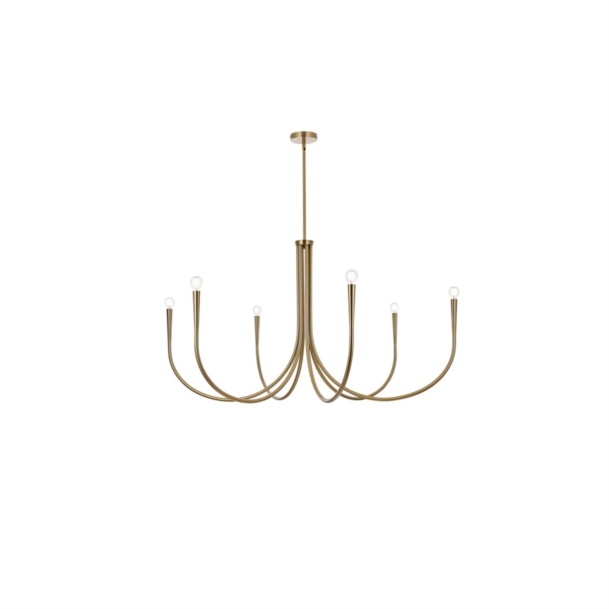 Layne 50 Inch Chandelier In Gold