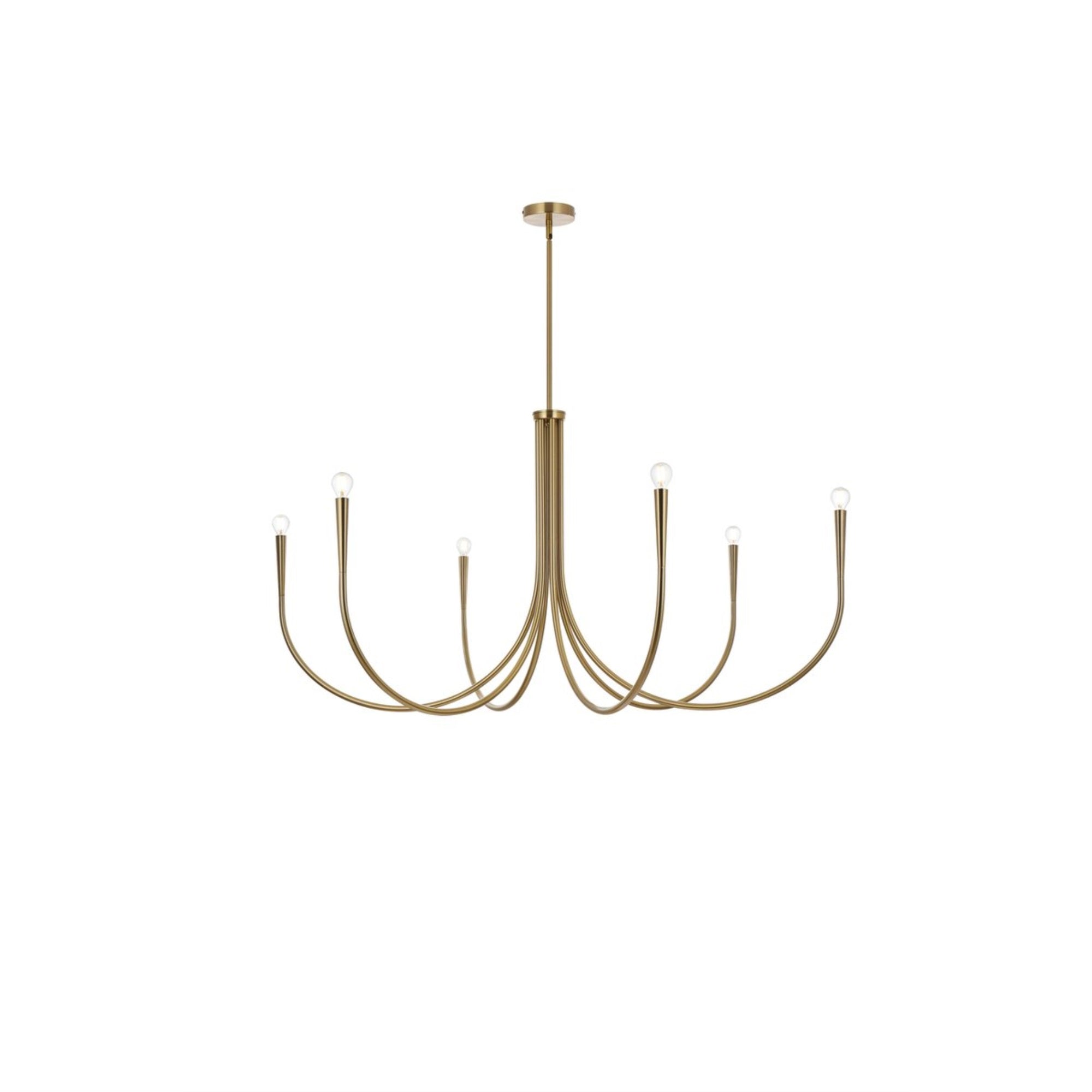 Layne 55 Inch Chandelier In Gold