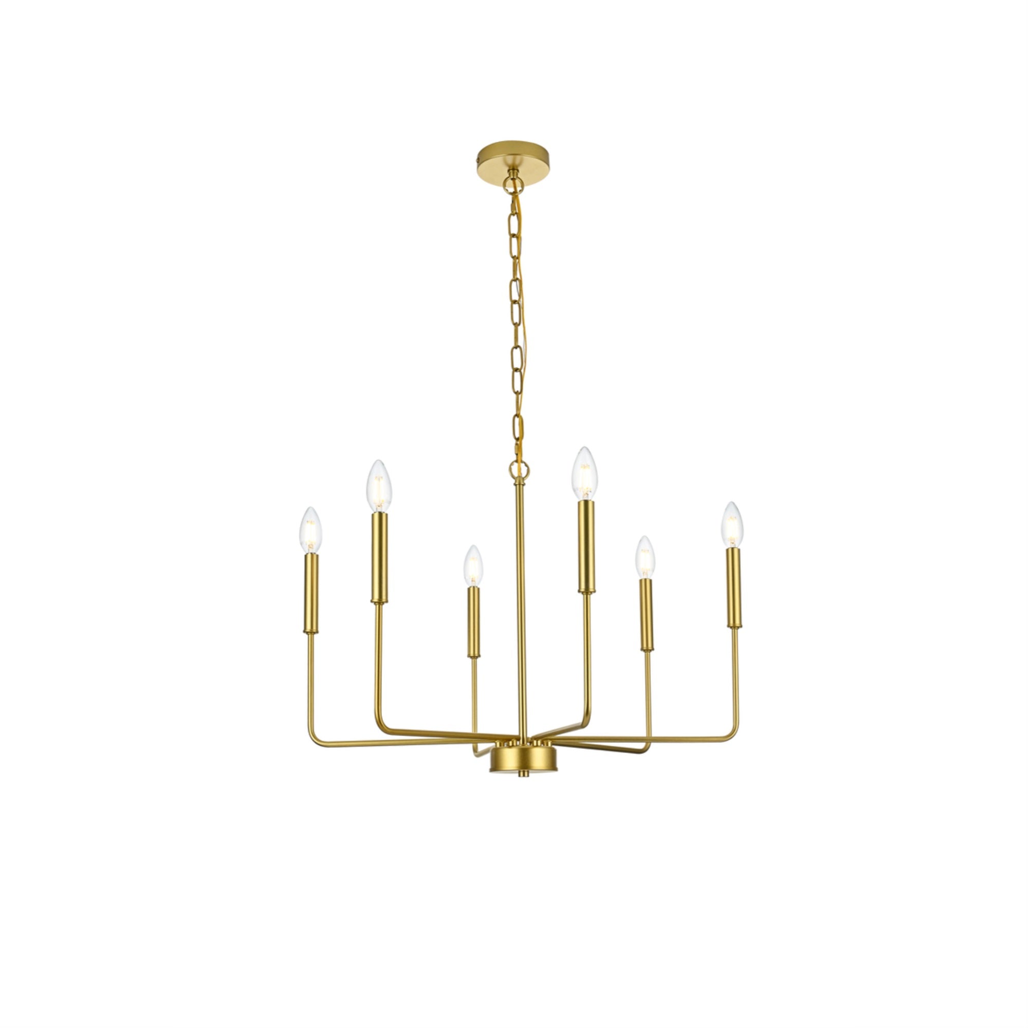 Willa 26 Inch Pendant Light In Brass
