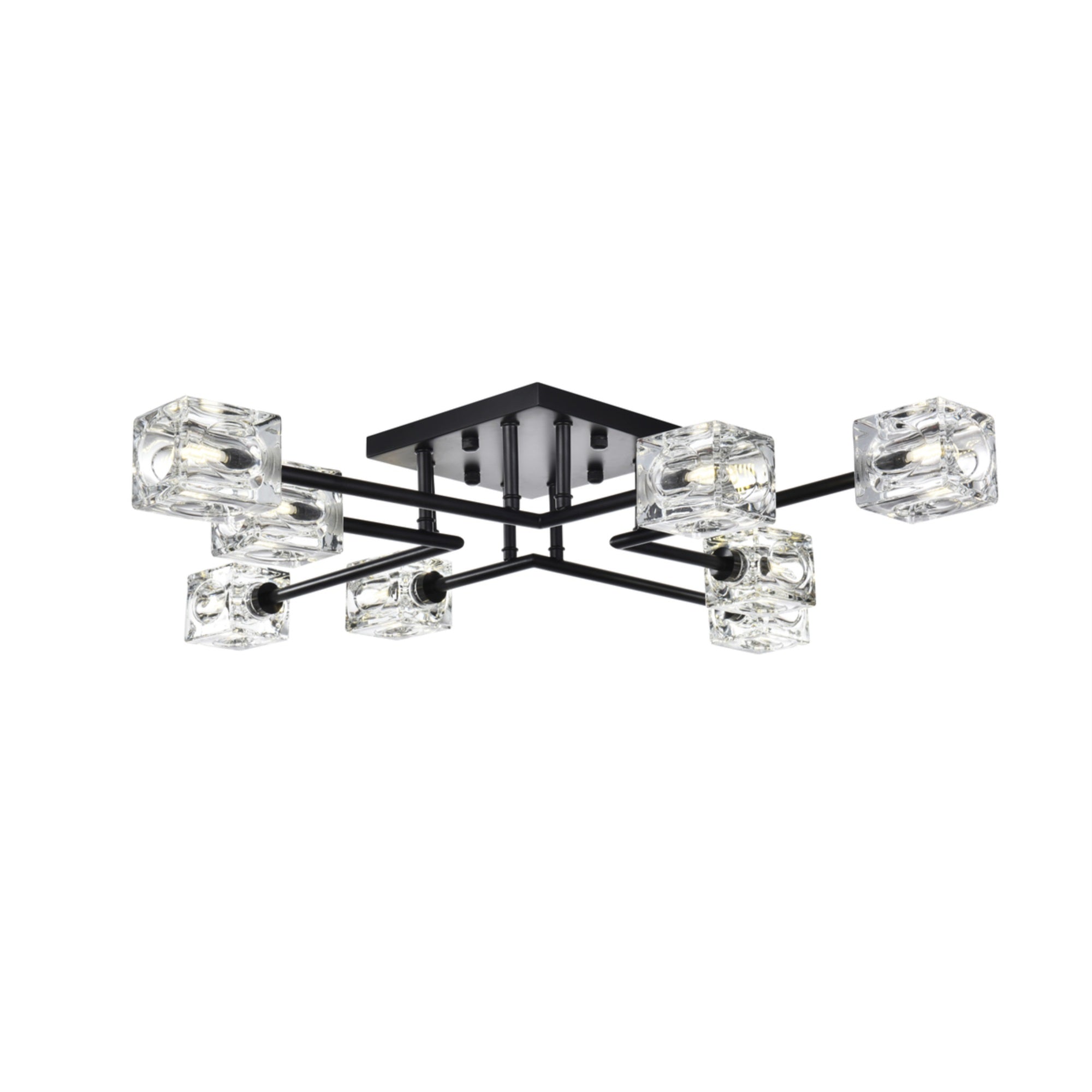 Lyra 32 Inch Flush Mount In Black