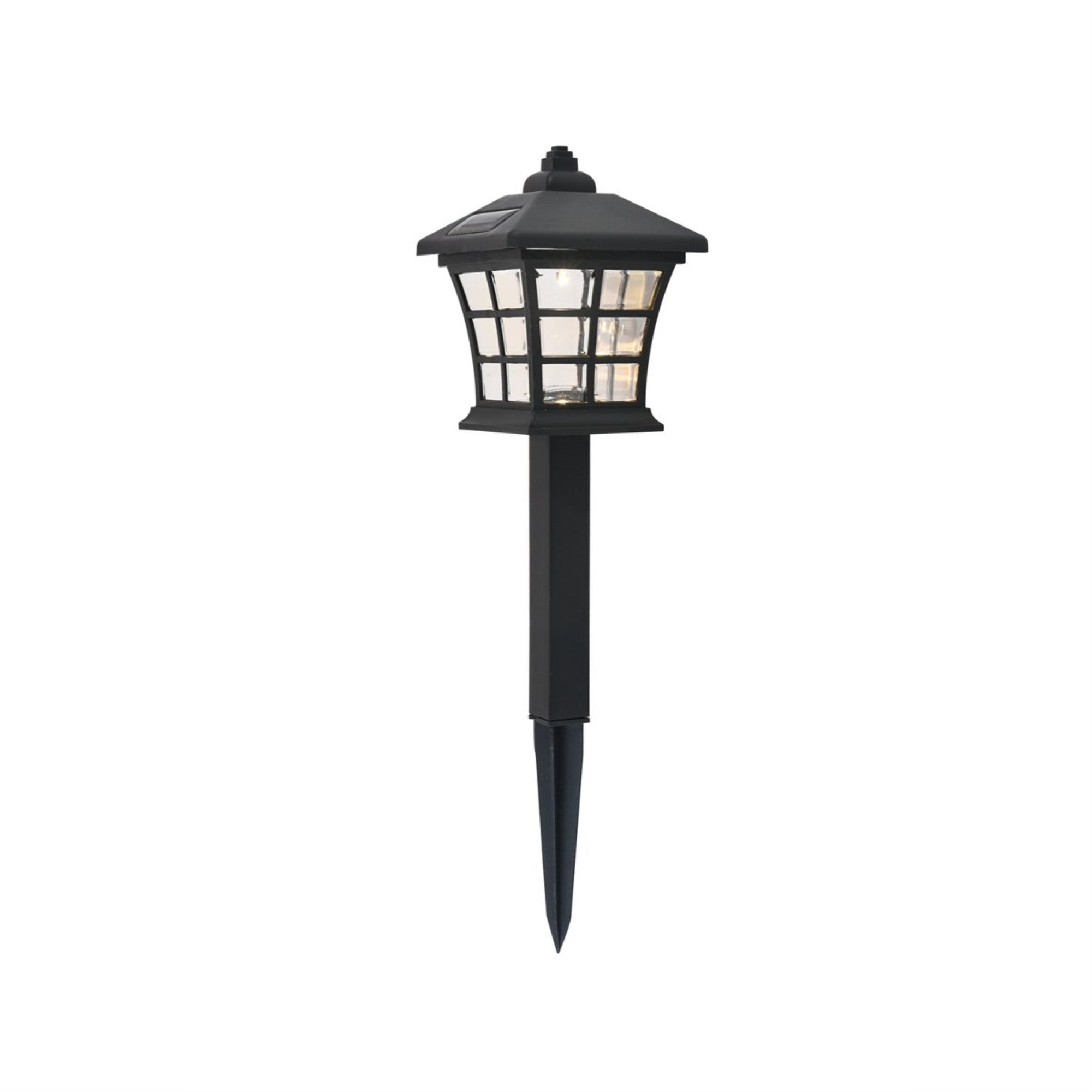 Outdoor Black Led 3000K Pathway Light In Pack Of 6