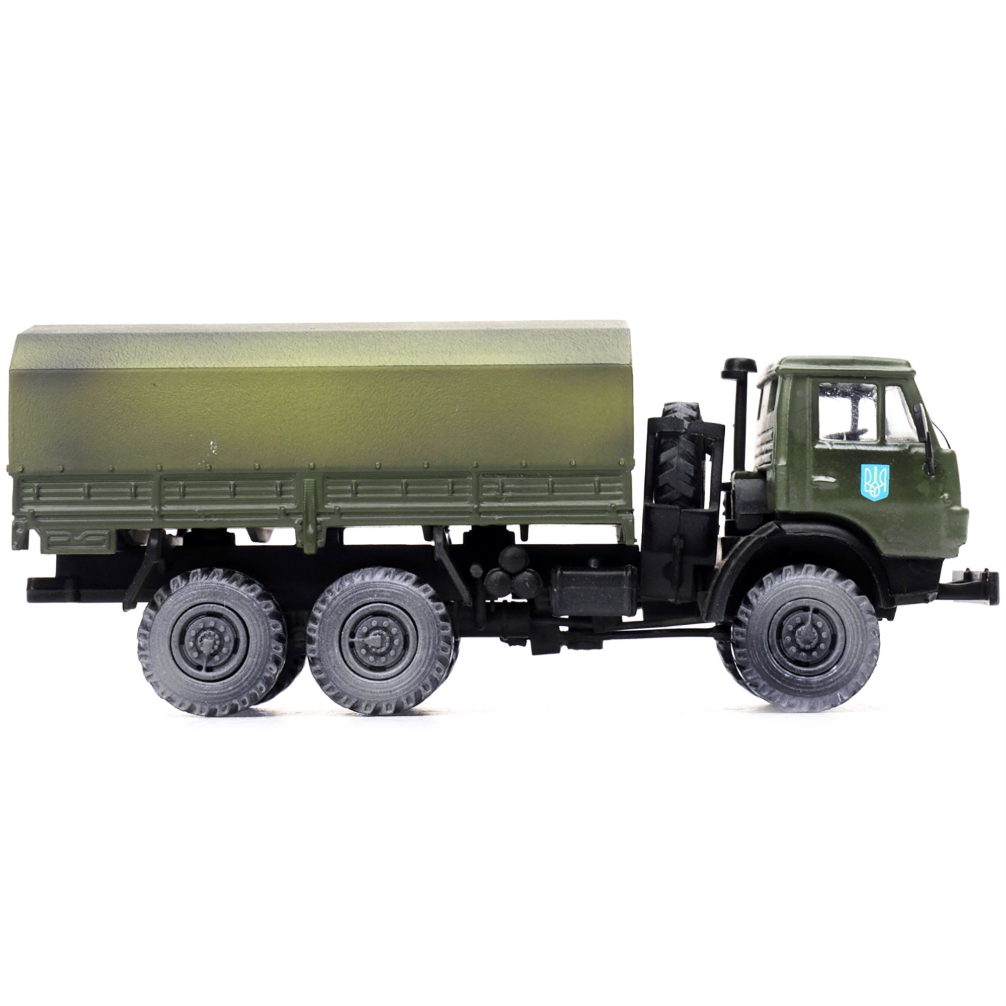 Kamaz 4310 Transport Truck Green (Weathered) “Ukrainian Ground Forces” 1/72 Diecast Model by Legion
