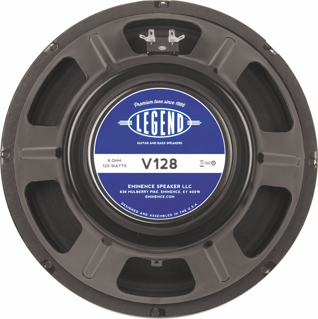 12-in Brit Rock Guitar Speaker, 120W, 8 ohms w/Copper voice coil