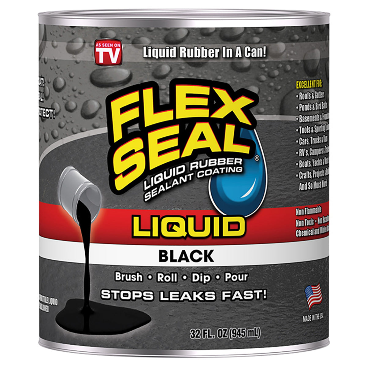 Black Liquid Rubber Sealant 32Oz