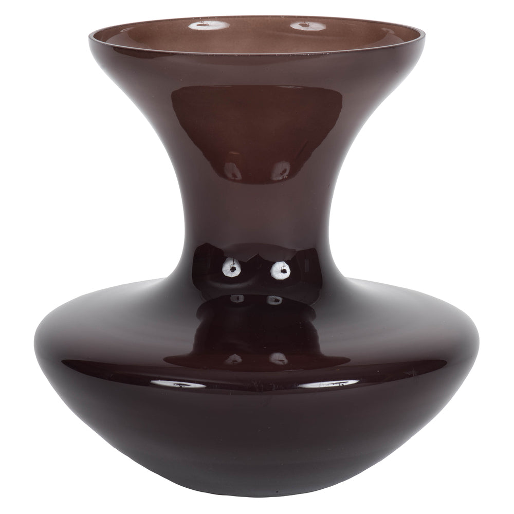 Vickerman 9” Black Gourd Glass Container - LG180317