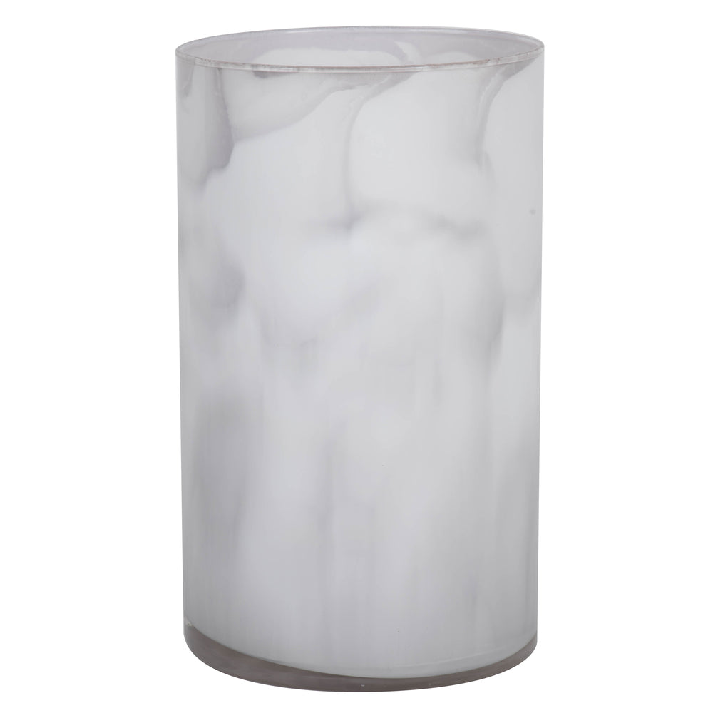 Vickerman 10” Crystal Gray Cylinder Glass Cntr - LG181613