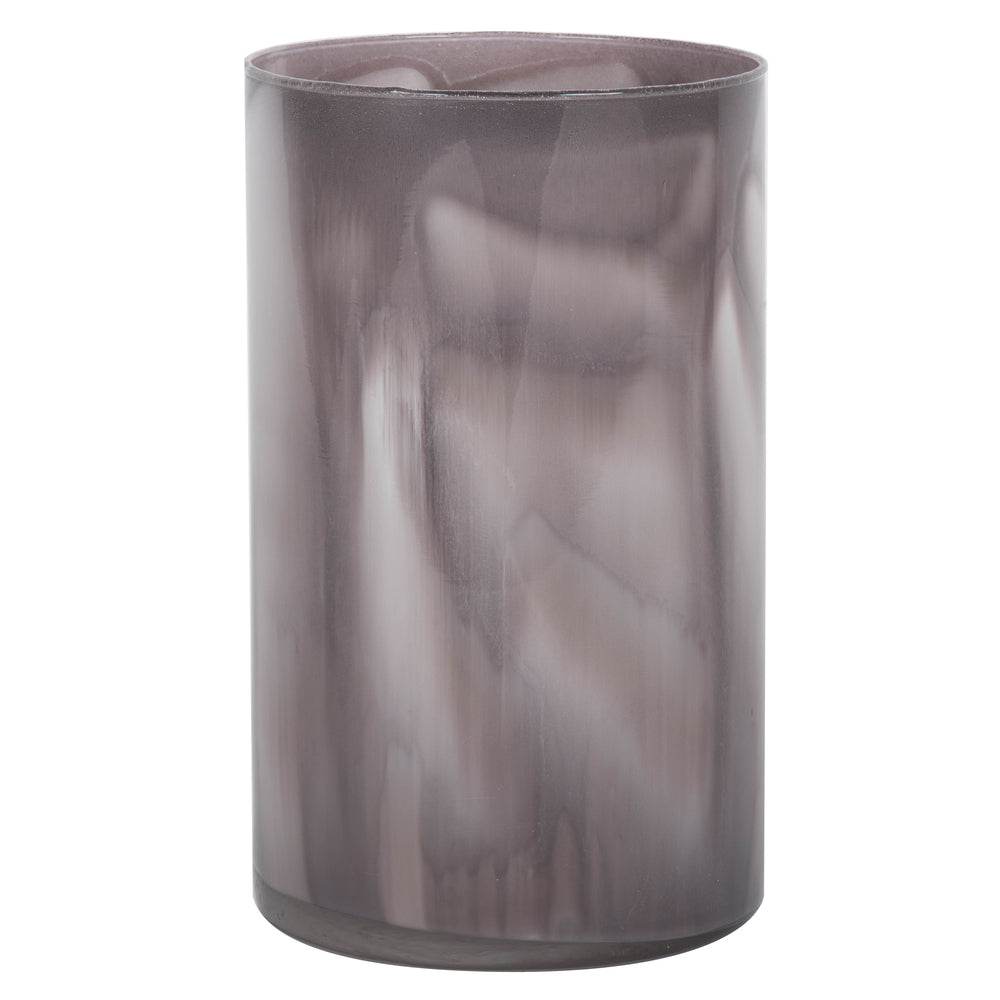 Vickerman 10” Black Cylinder Glass Container - LG181617
