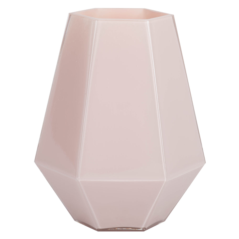 Vickerman 8.6” Almondine Hexagon Glass Vase - LG182015