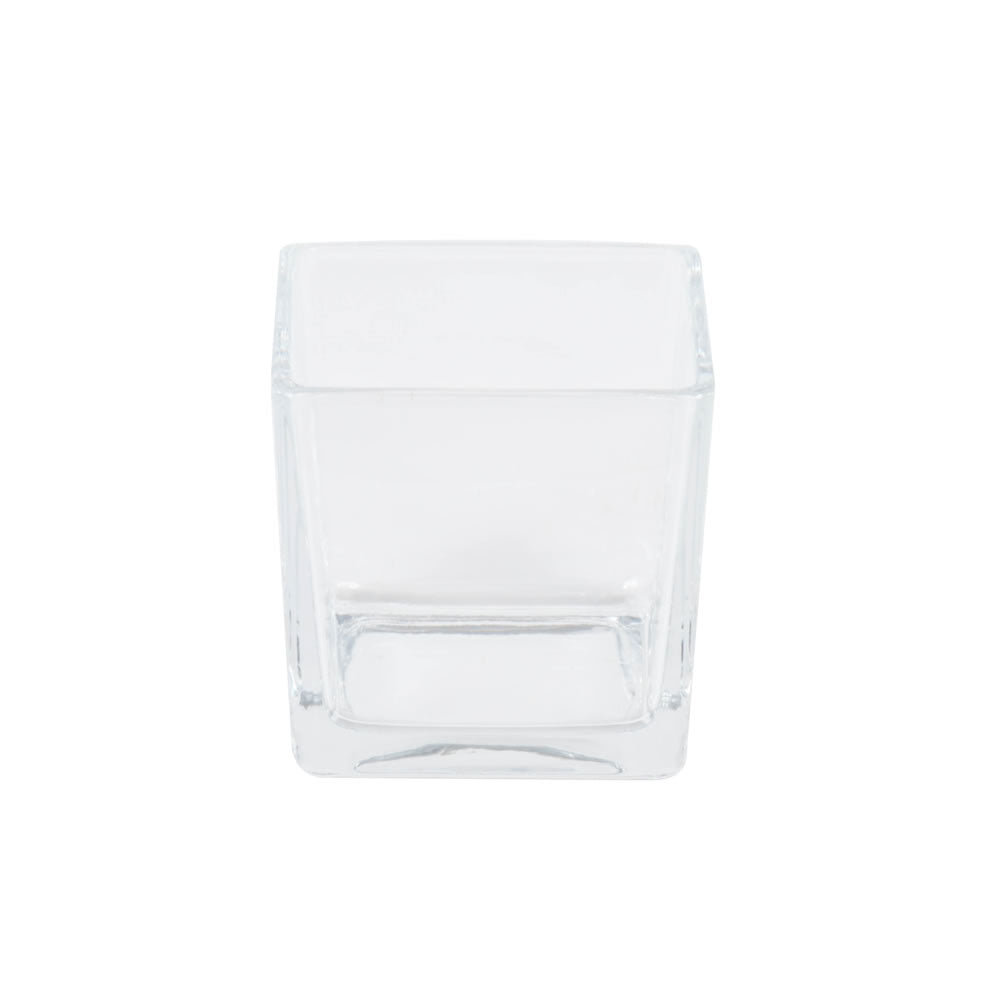 Vickerman 3” Clear Cube Glass Container Set/4 - LG184501