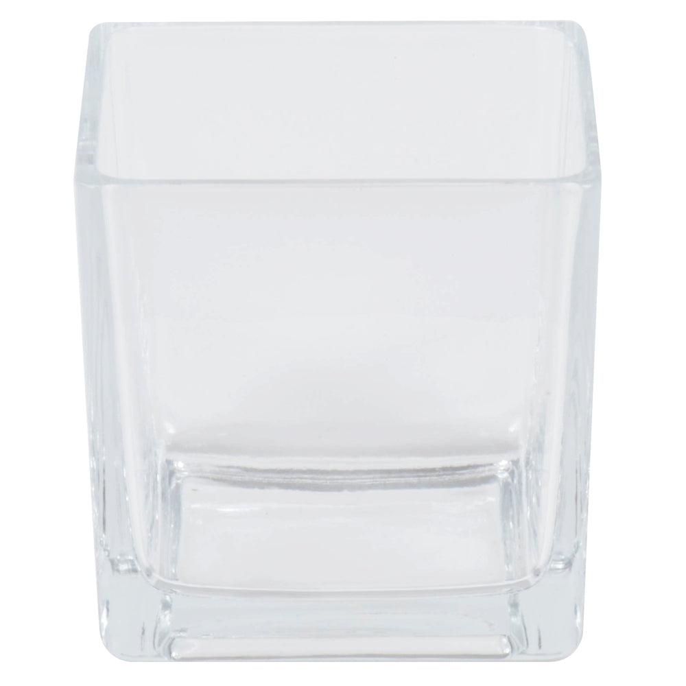 Vickerman 4” Clear Cube Glass Container Set/4 - LG184601