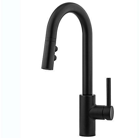 Pfister Single Handle Pull-Down Prep Kitchen Faucet Matte Black