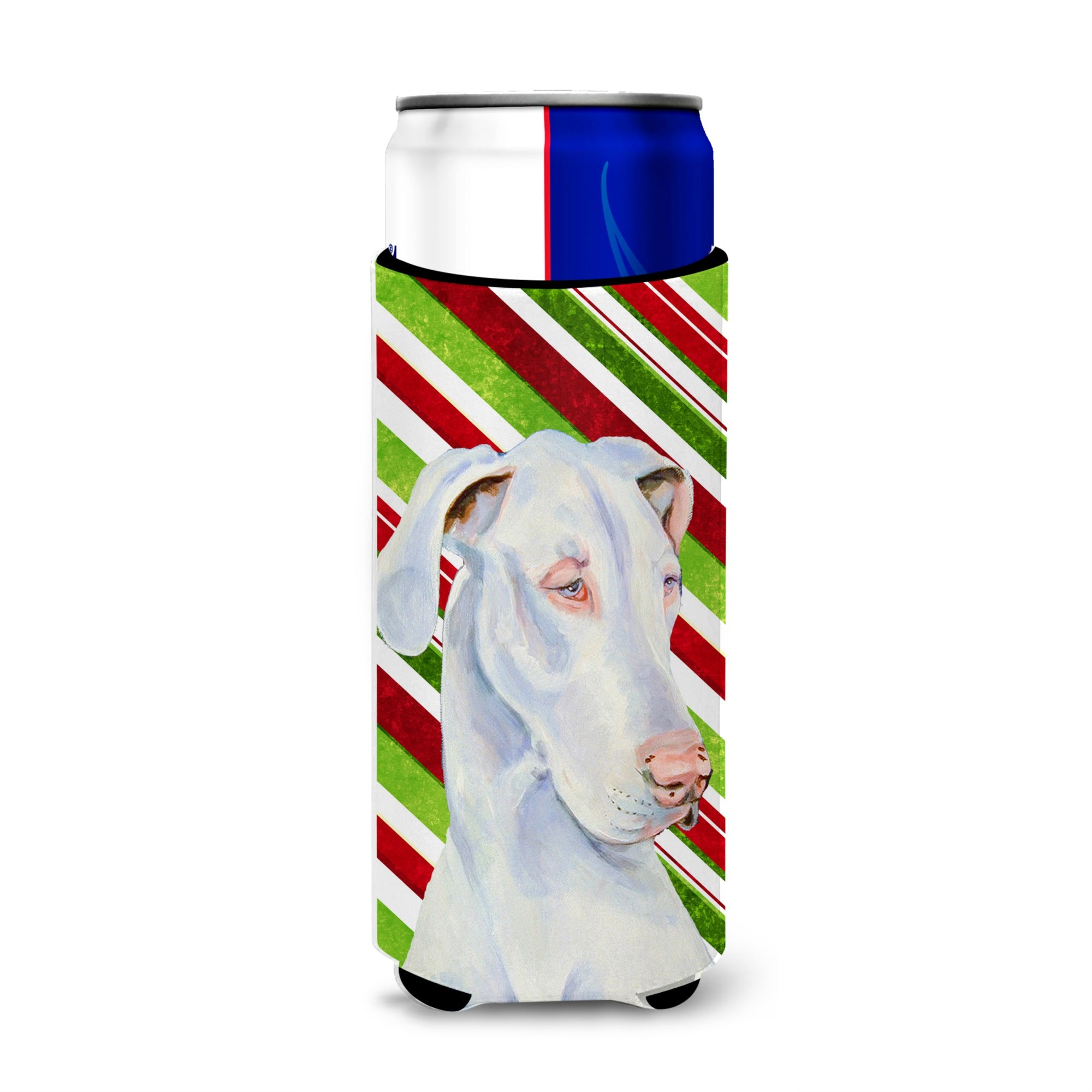Great Dane Candy Cane Holiday Christmas Ultra Beverage Insulators For Slim Cans Lh9221Muk