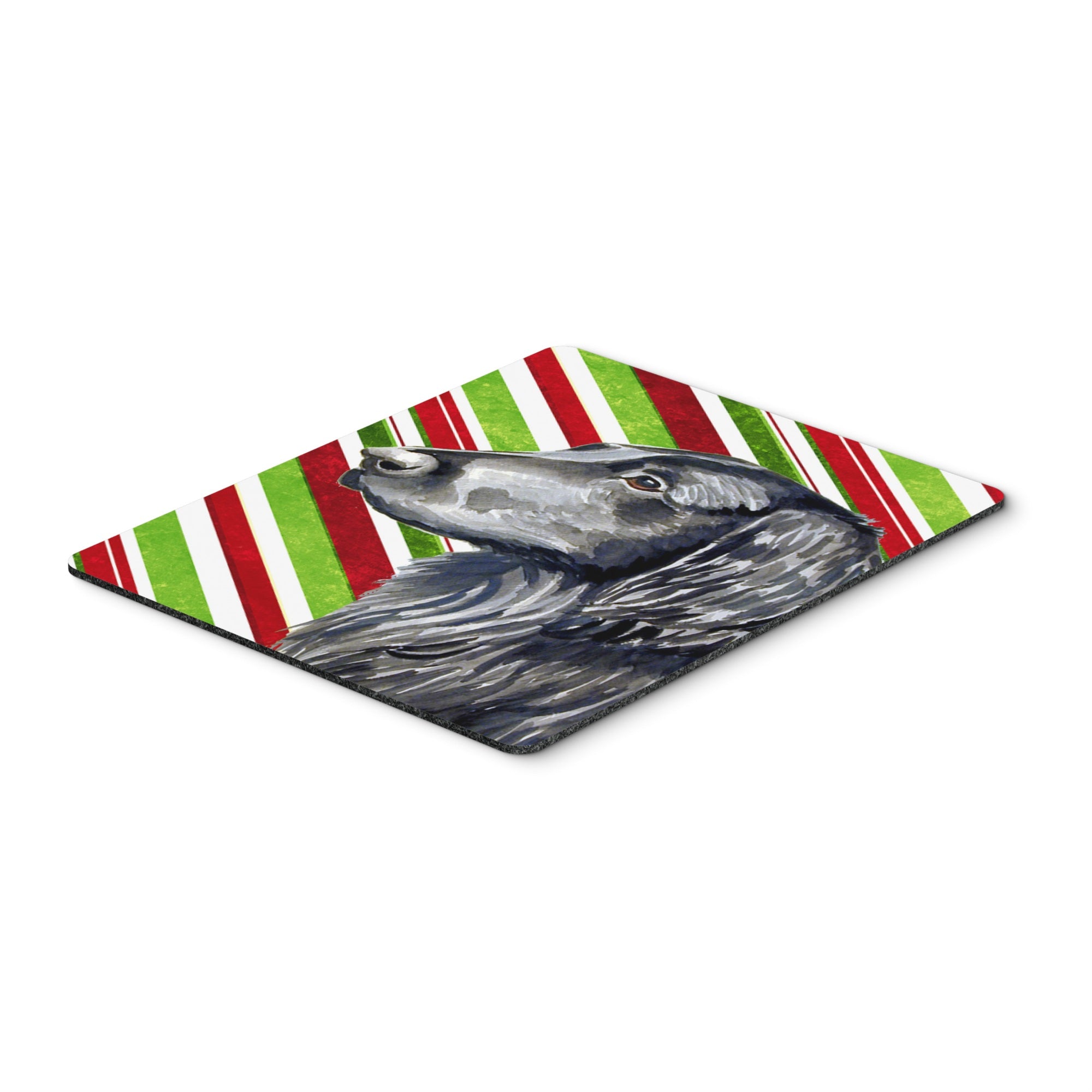 Caroline'S Treasures Flat Coated Retriever Candy Cane Holiday Christmas Mouse Pad, Hot Pad/Trivet (Lh9231Mp)