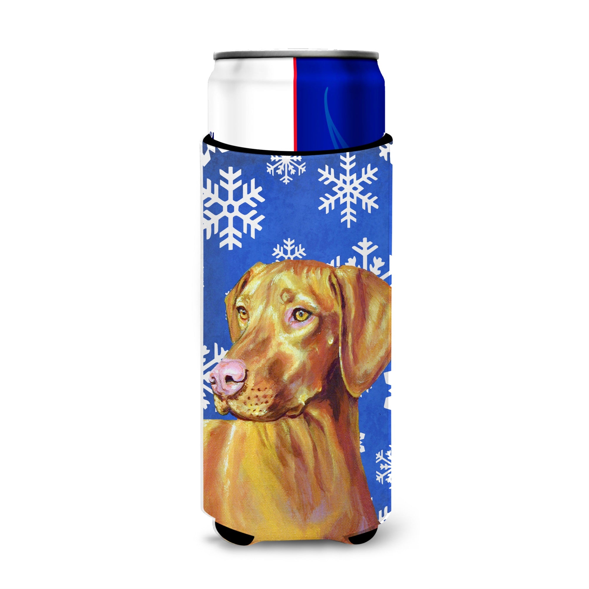 Vizsla Winter Snowflakes Holiday Ultra Beverage Insulators For Slim Cans Lh9280Muk