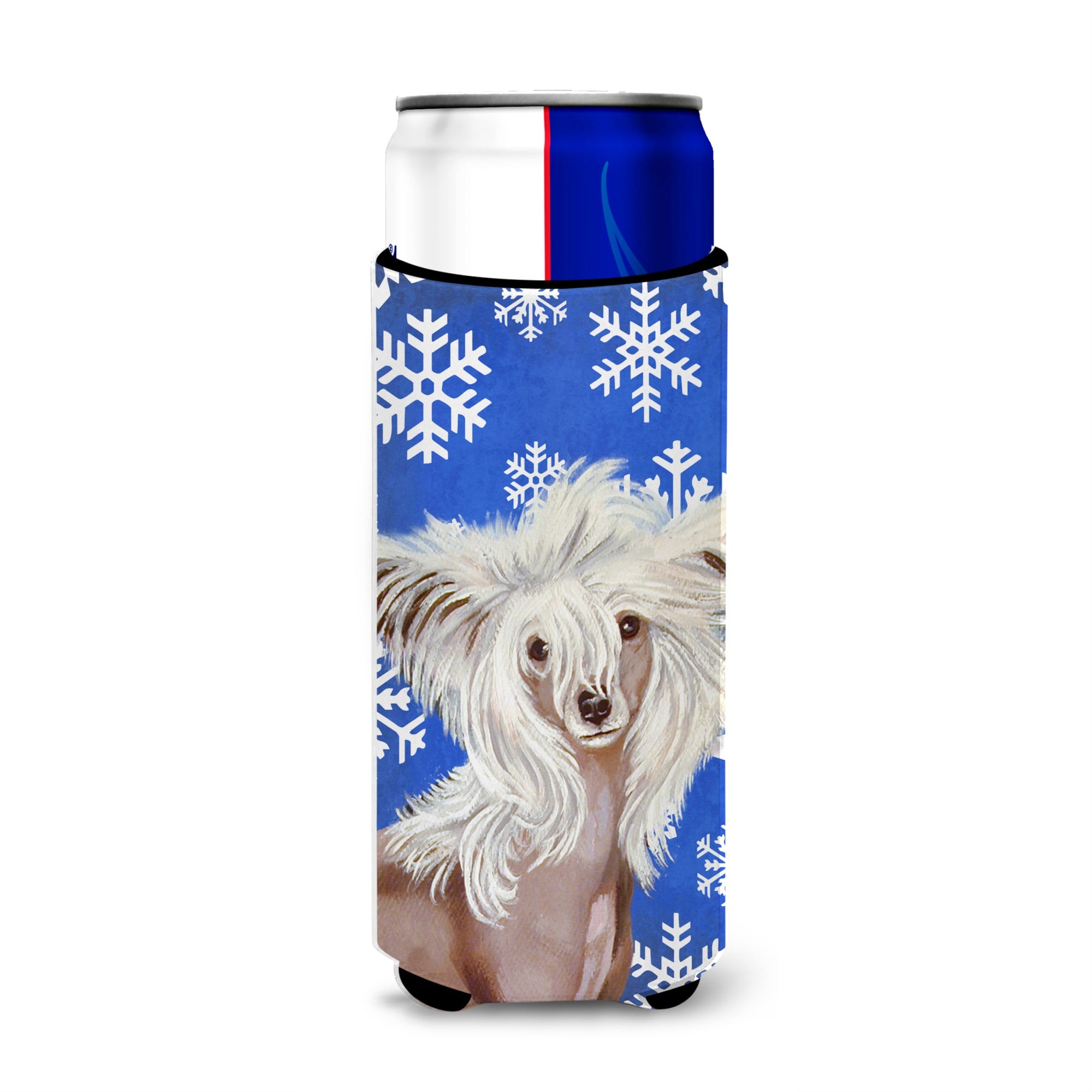 Chinese Crested Winter Snowflakes Holiday Ultra Beverage Insulators For Slim Cans Lh9302Muk