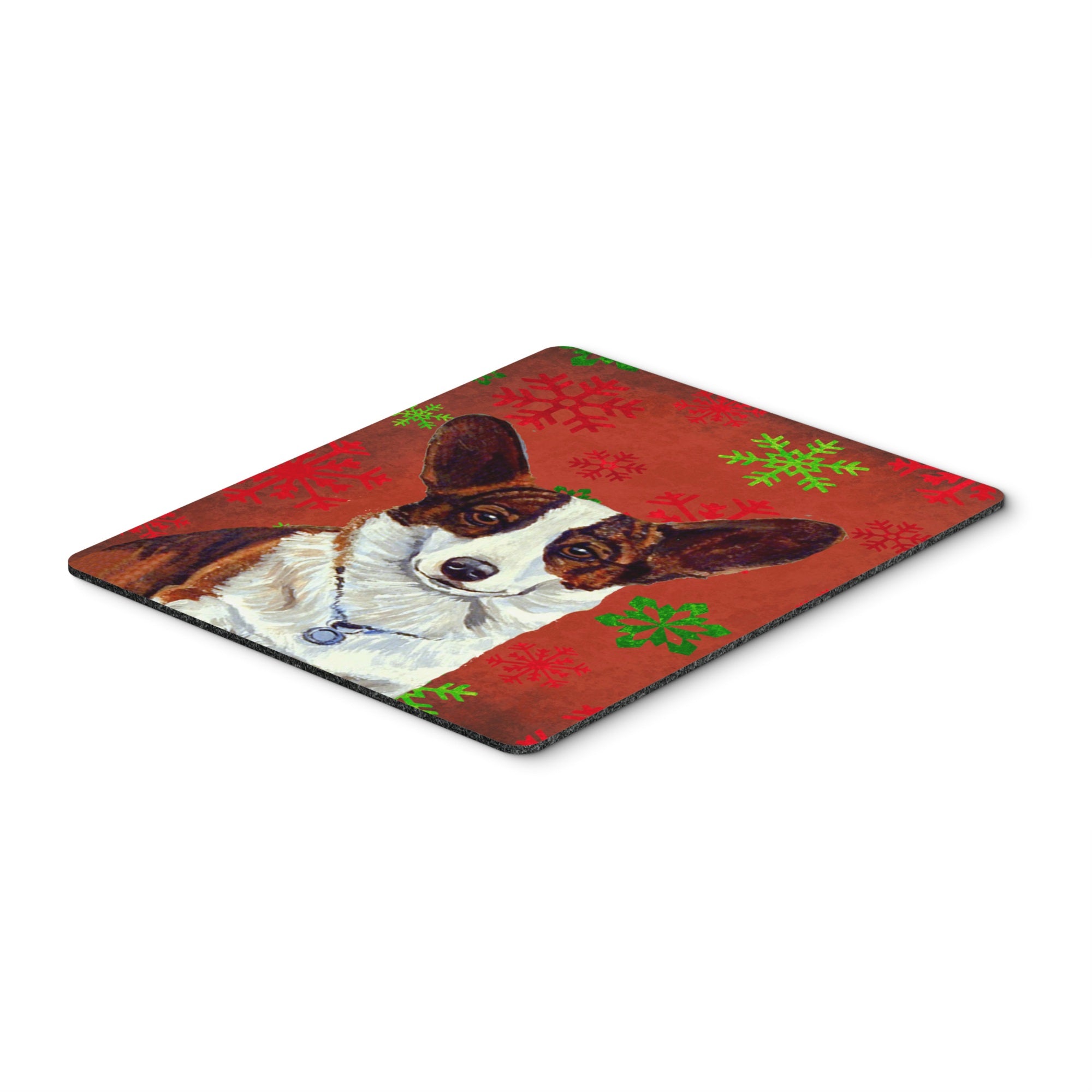 Caroline'S Treasures Corgi Red & Green Snowflakes Holiday Christmas Mouse Pad/Hot Pad/Trivet (Lh9333Mp)
