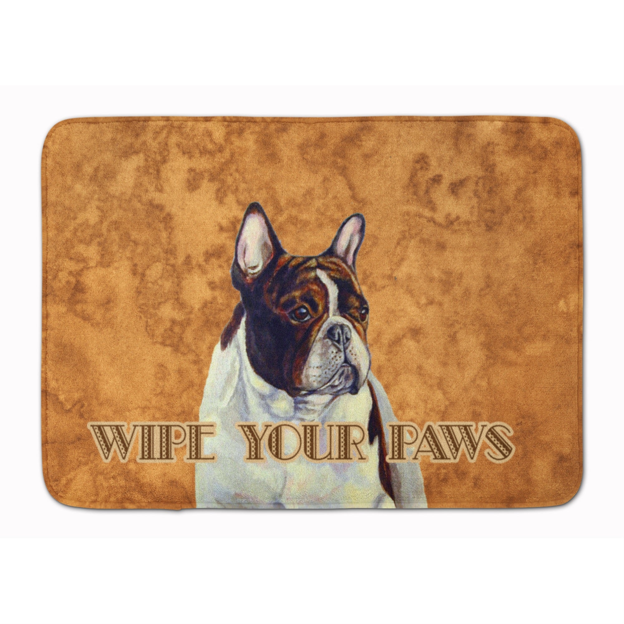 Caroline'S Treasures French Bulldog Wipe Your Paws Floor Mat, 19 X 27, Multicolor