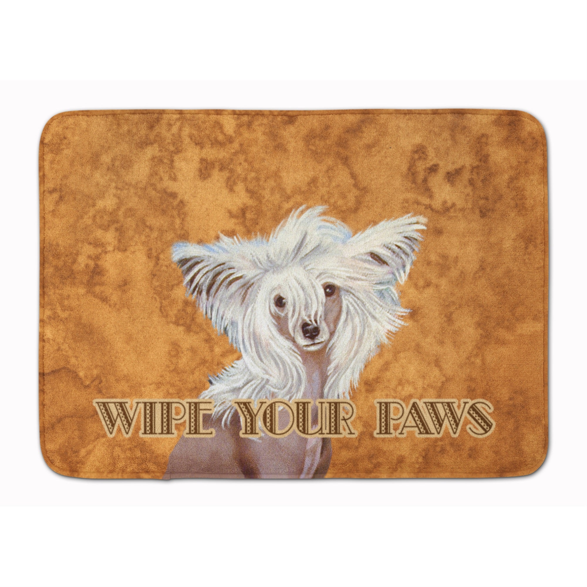 Caroline'S Treasures Chinese Crested Wipe Your Paws Floor Mat, 19 X 27, Multicolor