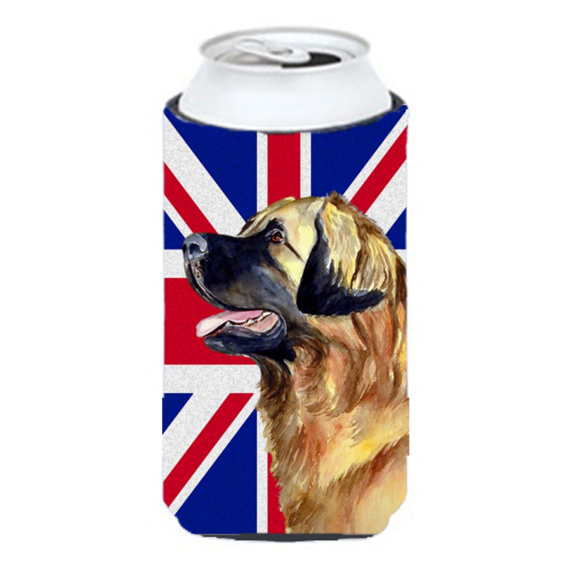 Leonberger With English Union Jack British Flag Tall Boy Beverage Insulator Hugger Lh9500Tbc