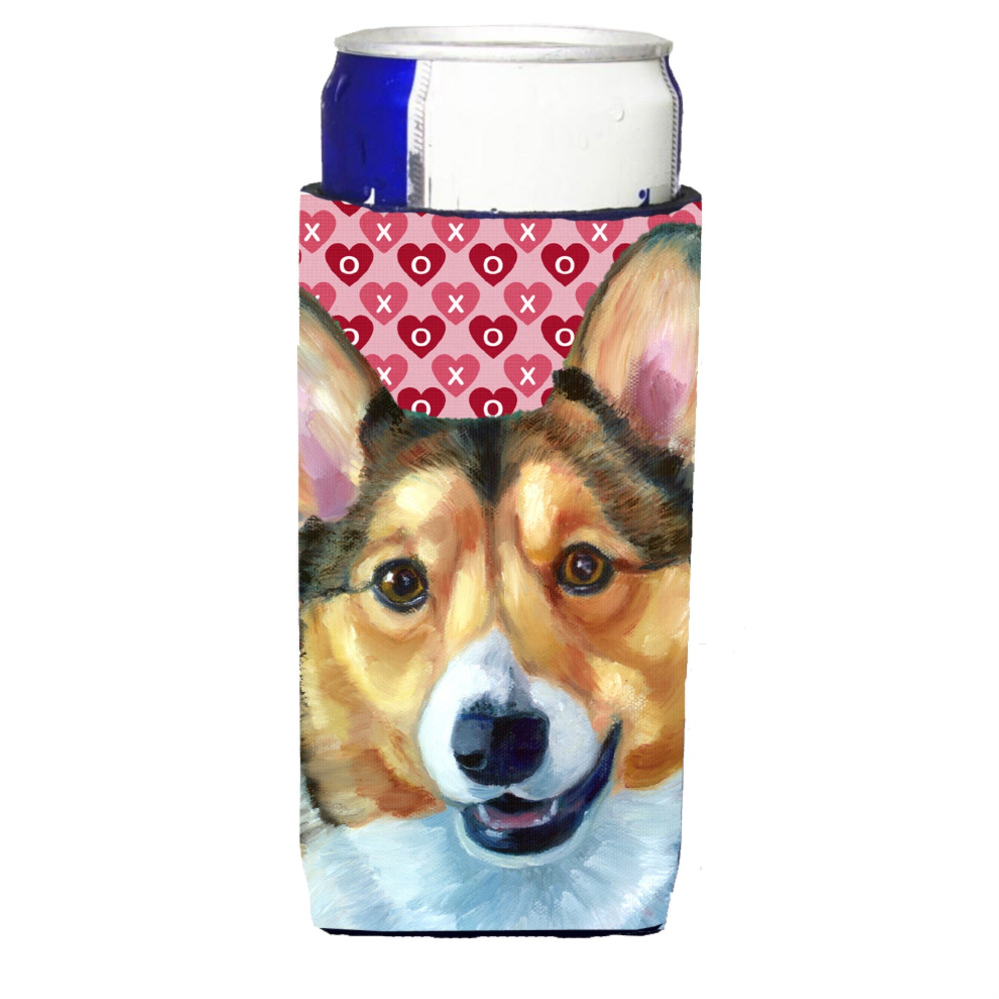 Corgi Hearts Love And Valentine'S Day Ultra Beverage Insulators For Slim Cans Lh9567Muk