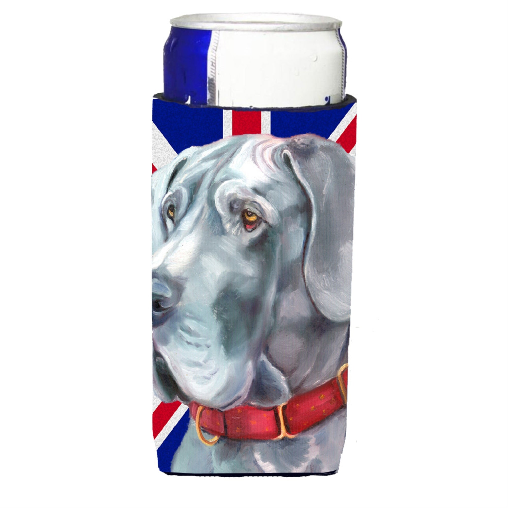 Great Dane With English Union Jack British Flag Ultra Beverage Insulators For Slim Cans Lh9598Muk