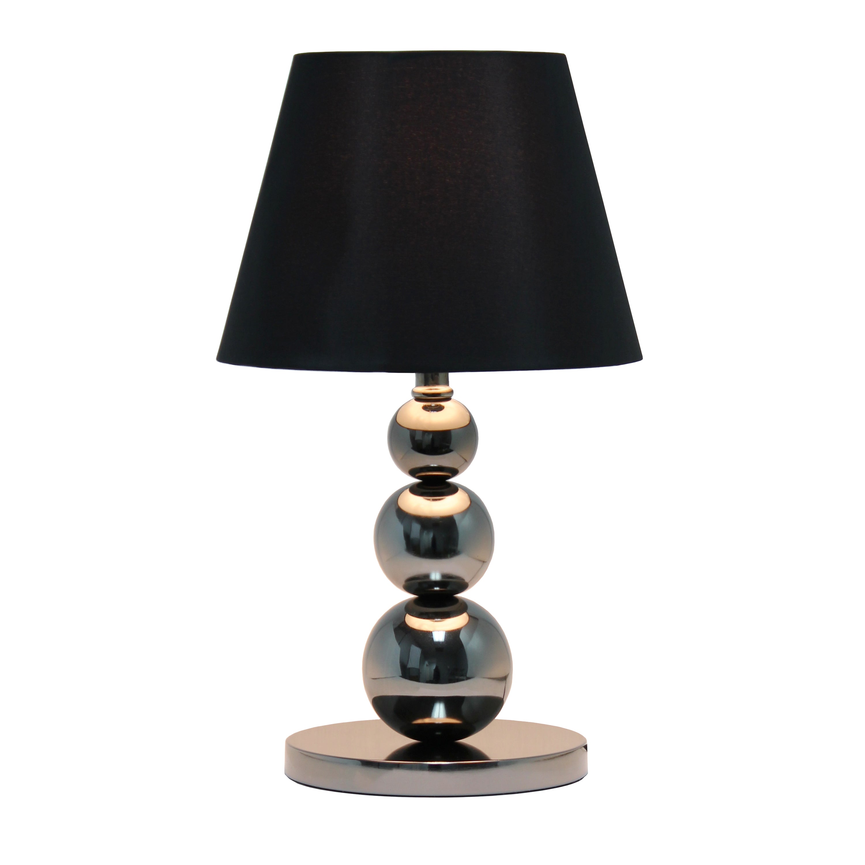 Lalia Home 19.29' Modern And  Fashionable Stacked Ball Table Lamp For Living Room, Office, Entryway, Nightstand, Dining Room, Black