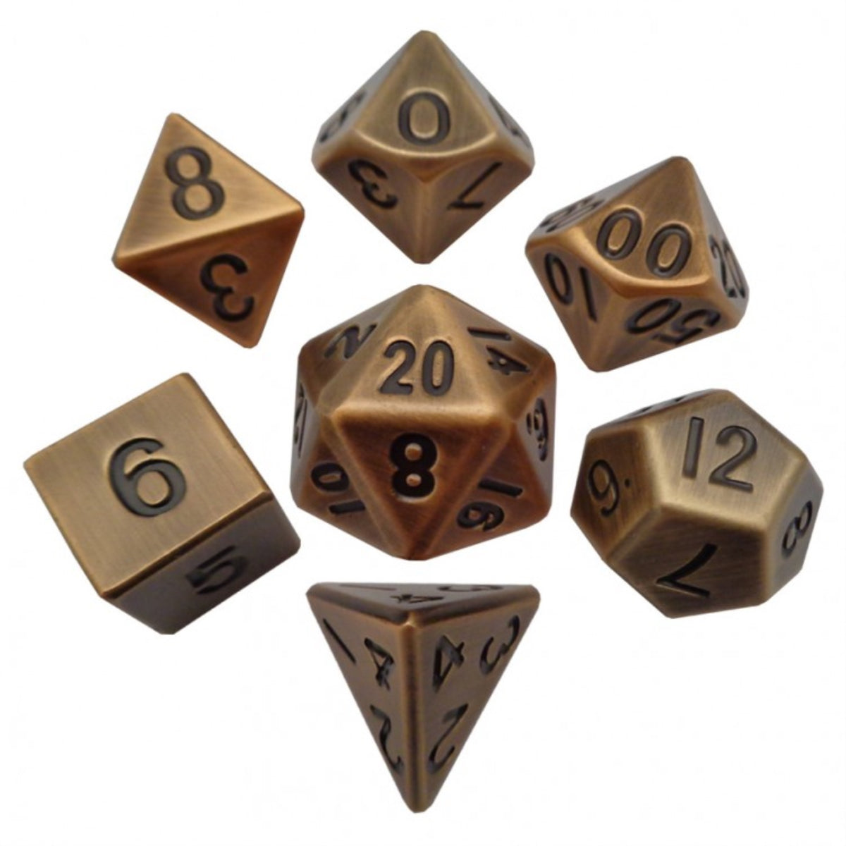 7-Set: 16Mm: Antique Gd Metal