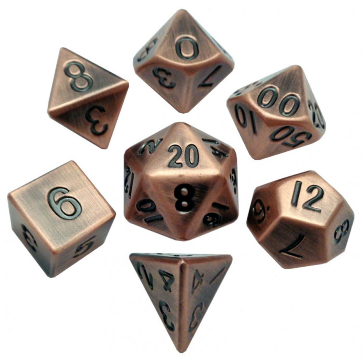 7-Set: 16Mm: Antique Cp Metal