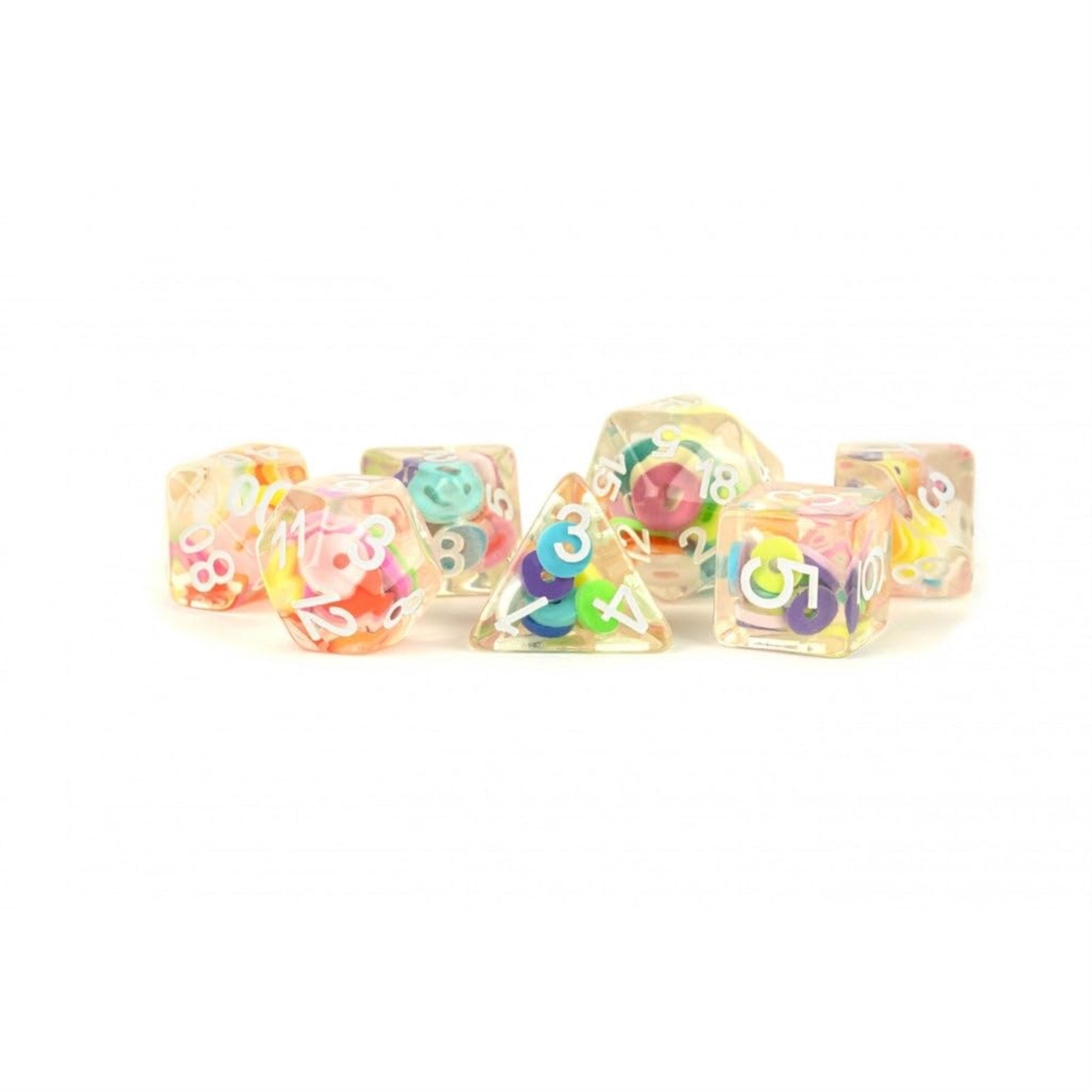 Fanroll By Metallic Dice Games 16Mm Resin Poly Dnd Dice Set: Critical Loops, Role Playing Game Dice For Dungeons And Dragons