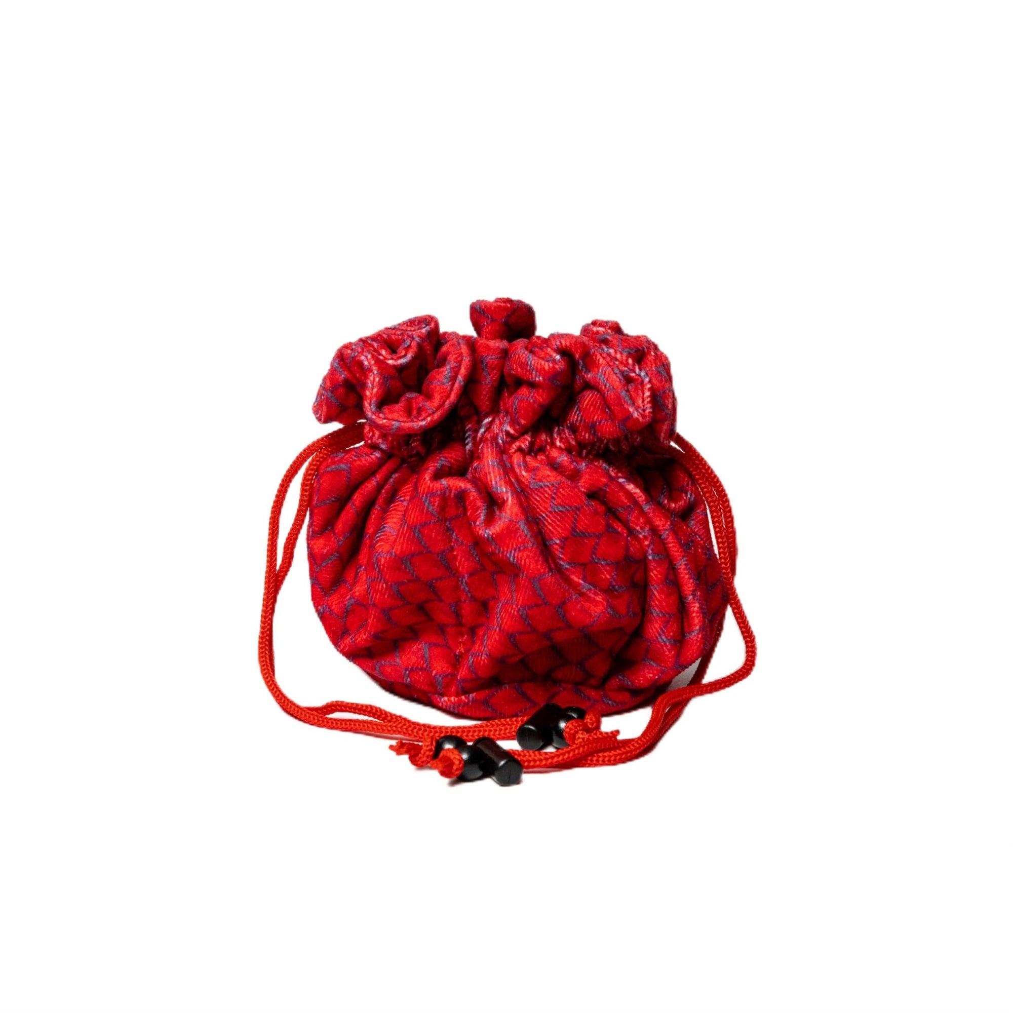 Metallic Dice Games Fanroll Dragon Stormtm Velvet Compartment Dice Bag: Red Dragon Scales