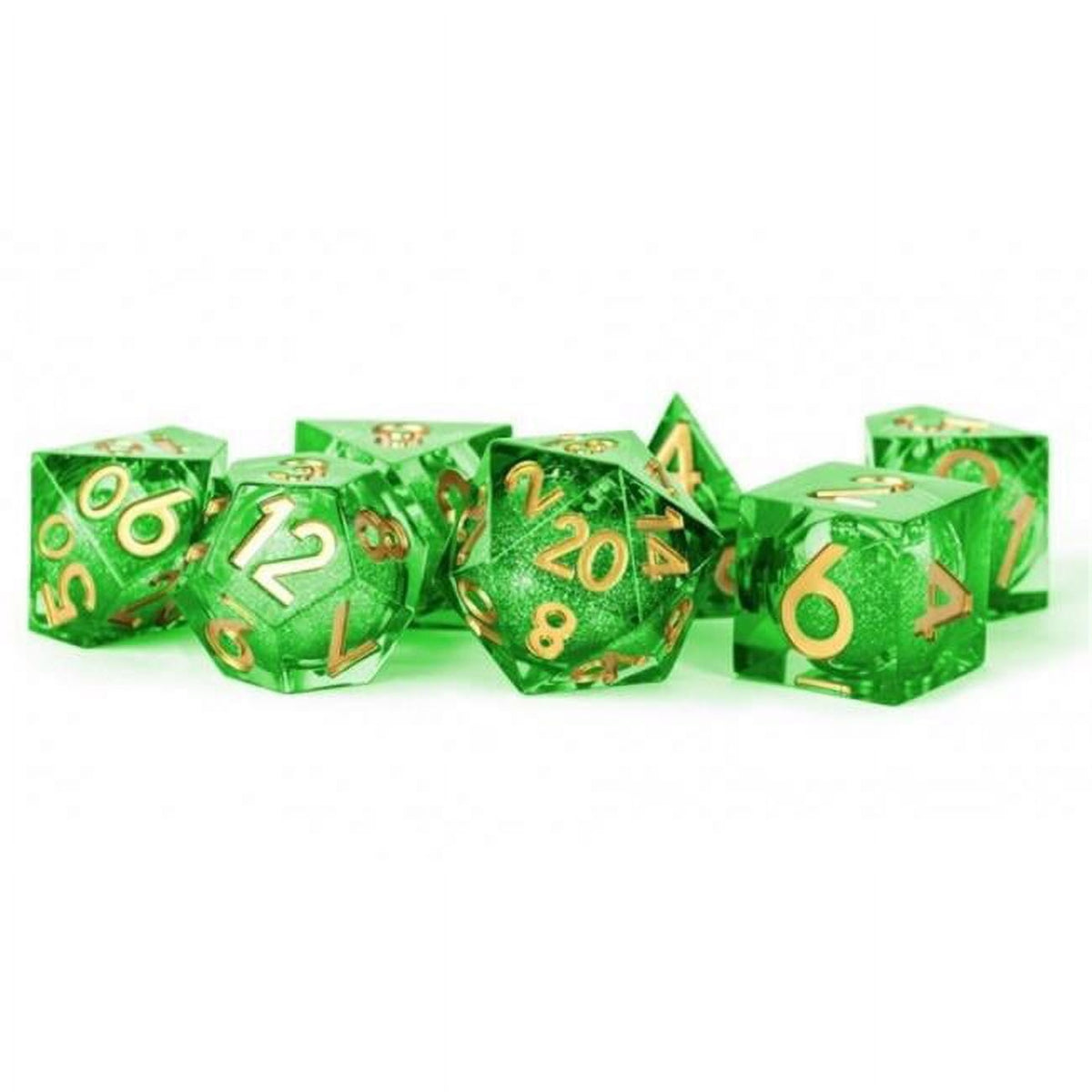 Metallic Dice Games Lic951 Liquid Core Aegis Of Hope Elixir Dice, Set Of 7