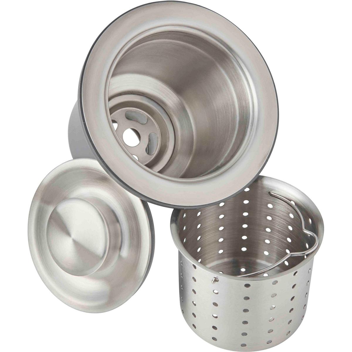 Elkay 3-1/2 Drain Fitting, Deep Strainer Basket And Brass Tailpiece