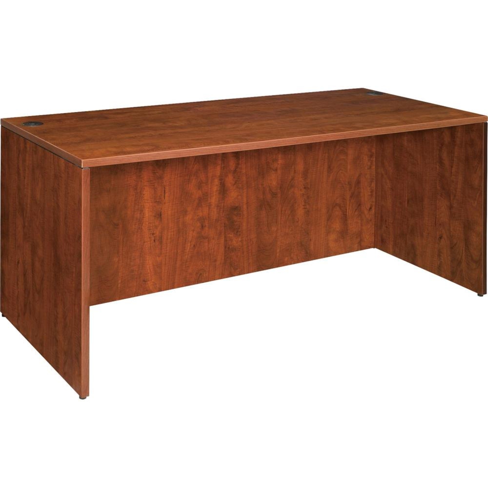 Lorell Essentials Rectangular Desk Shell - 59 X 29.5 X 29.5 - Finish: Cherry, Laminate